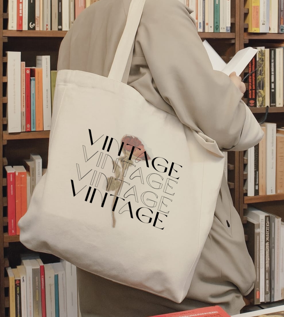 Vintage Charm Tote Bag 🌸 - Image 2