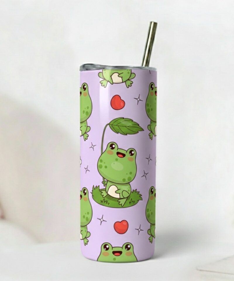 Toad-ally Cute Lavender Tumbler 🐸